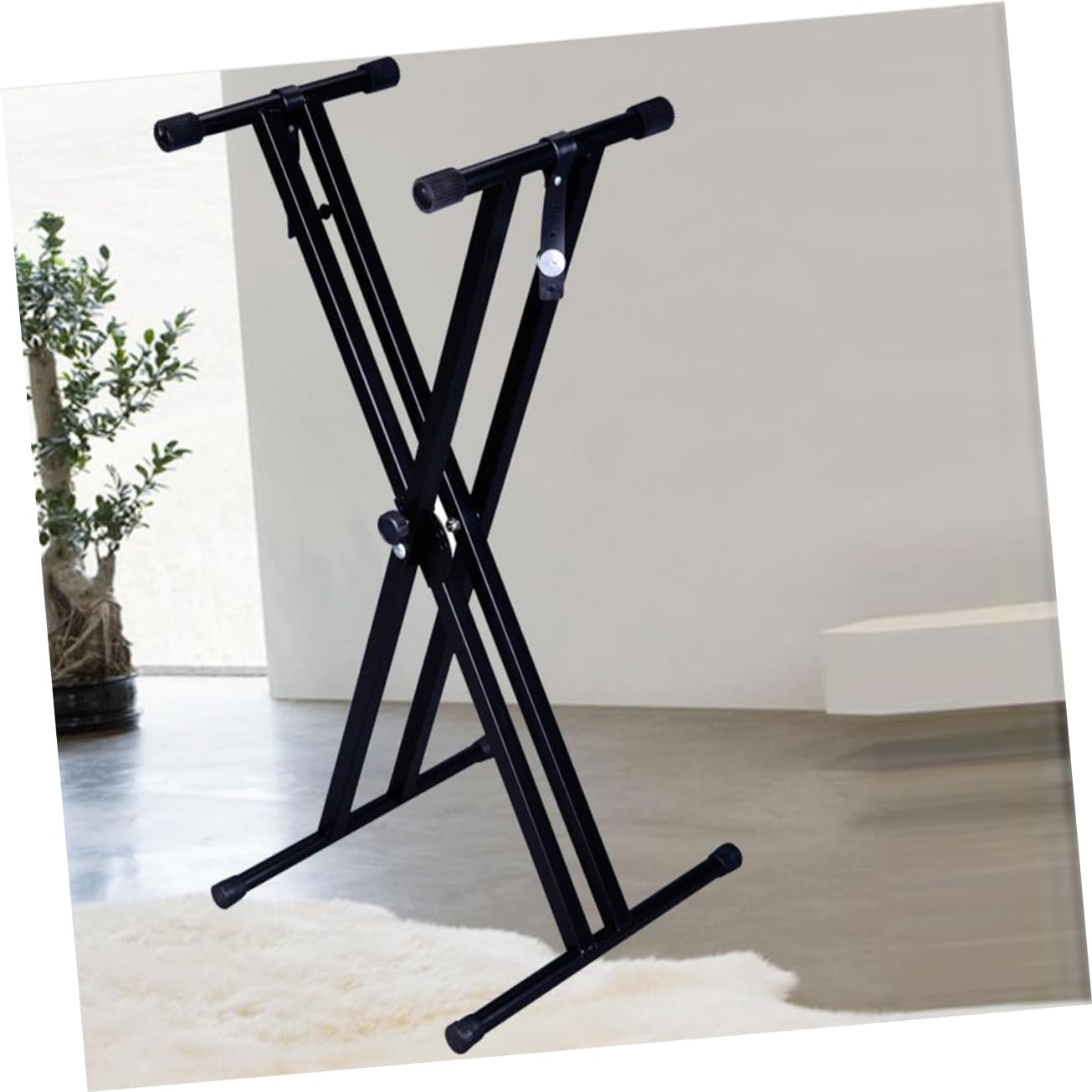 Iron Keyboard Stand Electronic Organ Display Rack for Boy Girl Beginners Lightweight Portable Design Secure Piano Holder for Outdoor Use