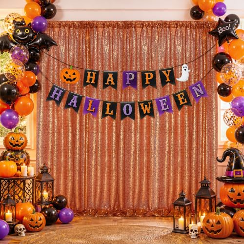 Image of Sequin Backdrop Curtains,2 Panels 3FTx8FT Curtain Backdrop for Party