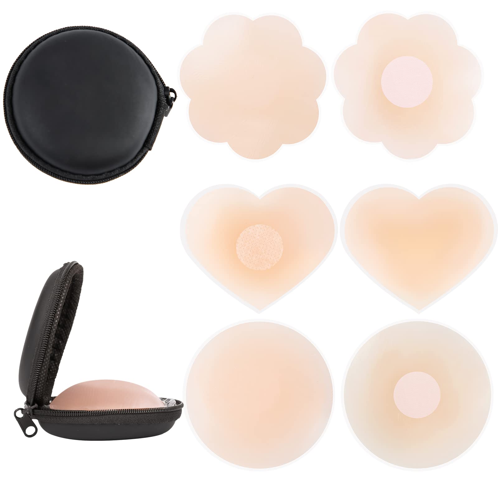 Nipple Covers - Reusable Adhesive Pasties Invisible, Seamless for Party Dresses, Wedding, Daily Wear Comfortable, Waterproof Bra Alternative — view 11