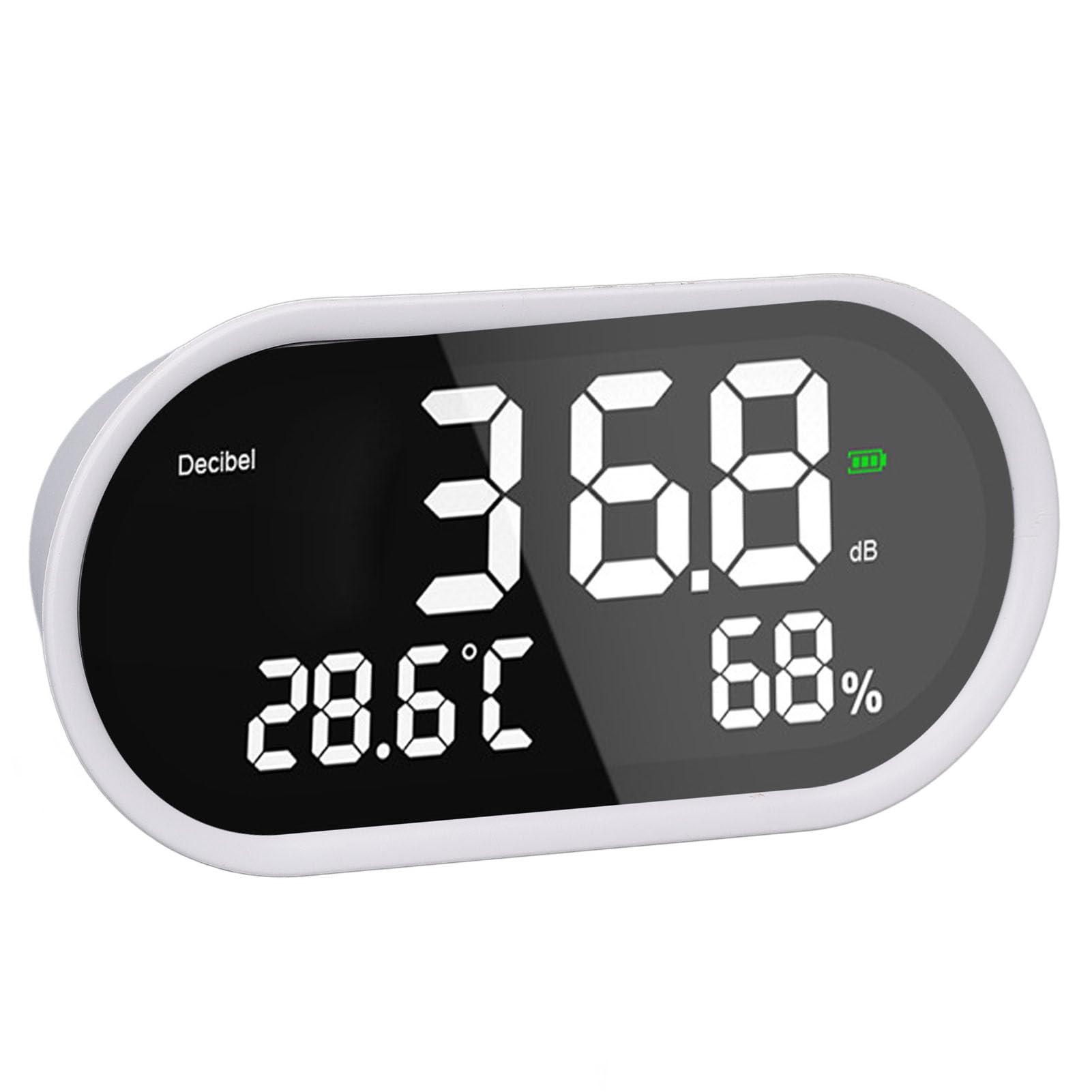 Precisión Medidor de Decibelio Compacto de Alta Precisión, Pantalla LCD para Oficina, Fábrica, Hospital con Pantalla Datos Precisa, Medición Precisa Ruido