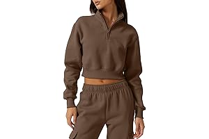 Women's Cropped Half Zip Pullover: A Stylish Essential for Activewear Enthusiasts