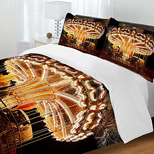 Funda nórdica 200x200cm con estampado 3D para habitaciones modernas y luminosas de matrimonio 3