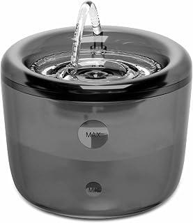 Fonte de água para gatos EUA, dispensador automático de água transparente para filhotes de gatinhos, bomba ultra silenciosa para cães de estimação bebedouros com filtro de carvão ativado suprimentos para gatos, 1,6 l