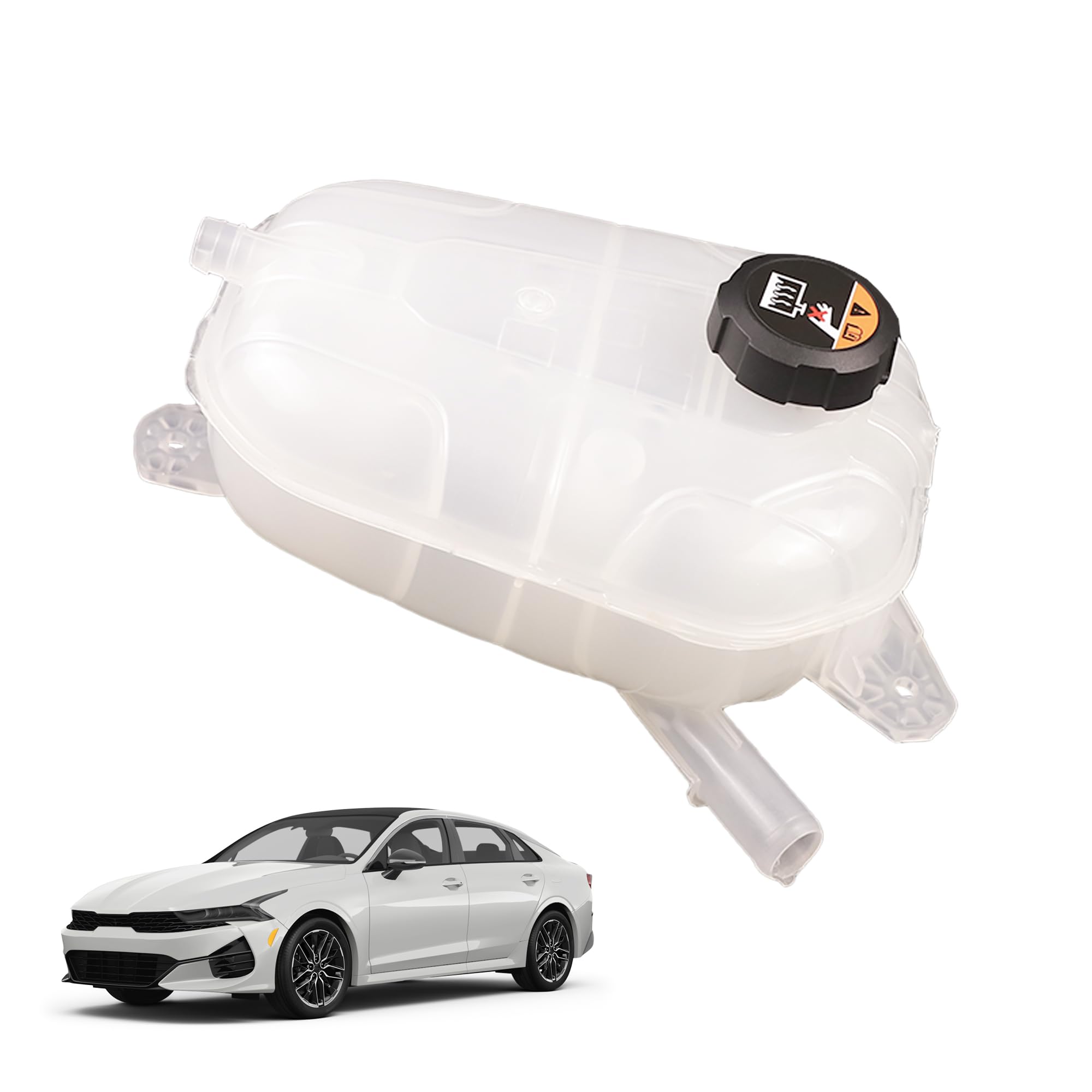 Photo 1 of Motarithl 25430-L1500 Coolant Radiator Reservoir Tank with Cap Compatible with 2020-2023 Hyundai Sonata 21-23 Kia K5 2.5L Replaces 25430L1500 25430 L1500