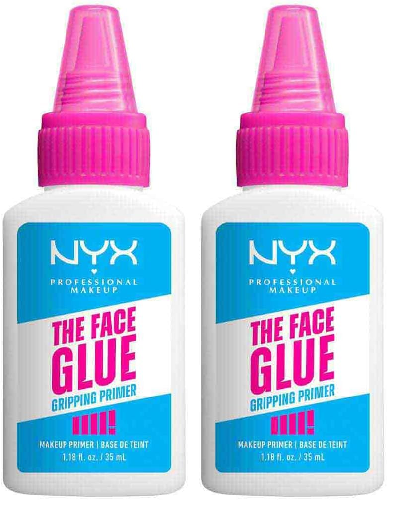 NYX Professional Makeup Face Primer, Gripping Primer, Offers Up to 24HR Hydration, Long-lasting Wear, The Face Glue, 35ml (Pack of 2)