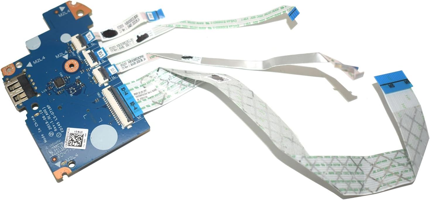 New for Inspiron 5593 5594 Laptop USB SD Card Reader IO Board Cable LS-G718P FDI45