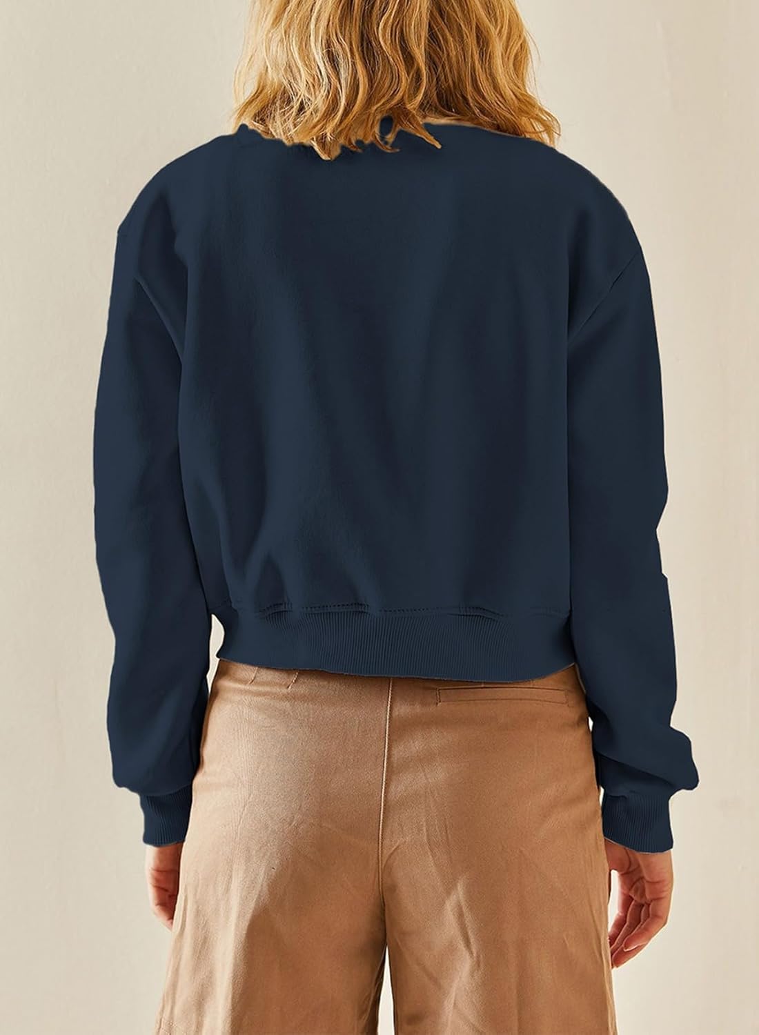 EVALESS Womens Crop Jacket Long Sleeve Shacket Lightweight Fall 2025 Casual Coat with Pockets - Image 3