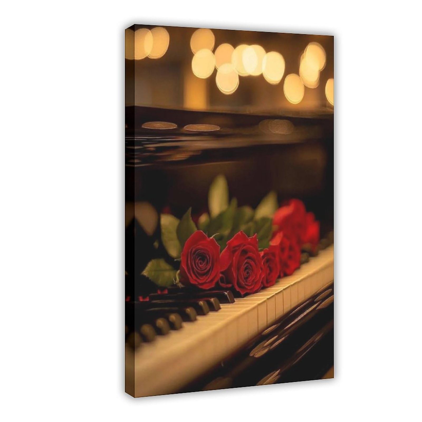 Elegante decorazione per sala musicale, poster in tela, decorazione per camera da letto, ufficio, stanza, regalo, 40,6 cm L x 61 cm W
