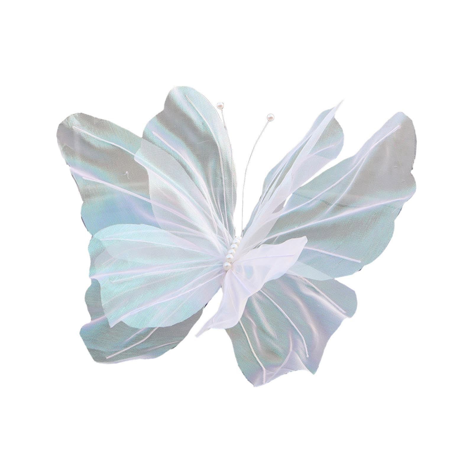 TFAOYS Artificial Fabric Butterfly Silk Yarn Butterfly Decoration for Wedding Backdrop Photography Supplies Party