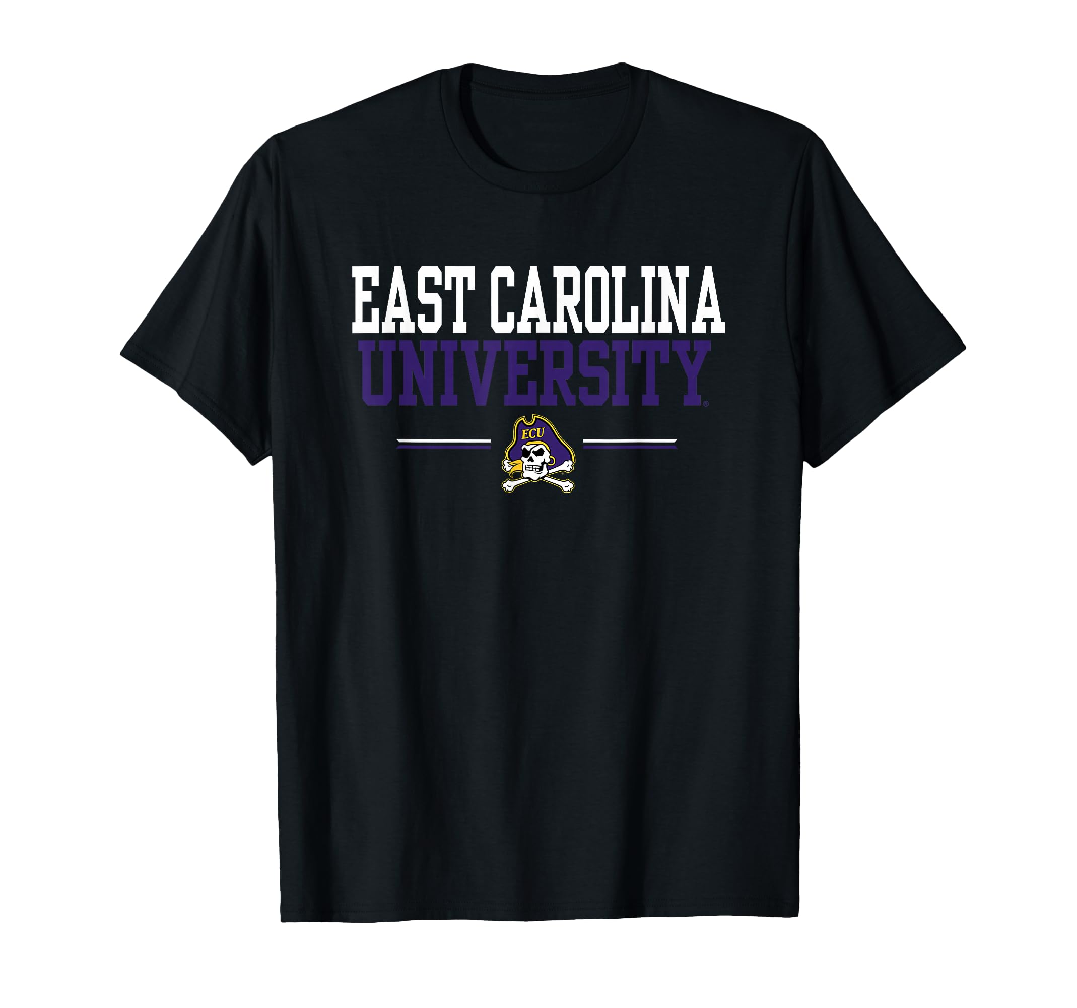East Carolina Pirates Standard Black Officially Licensed T-Shirt