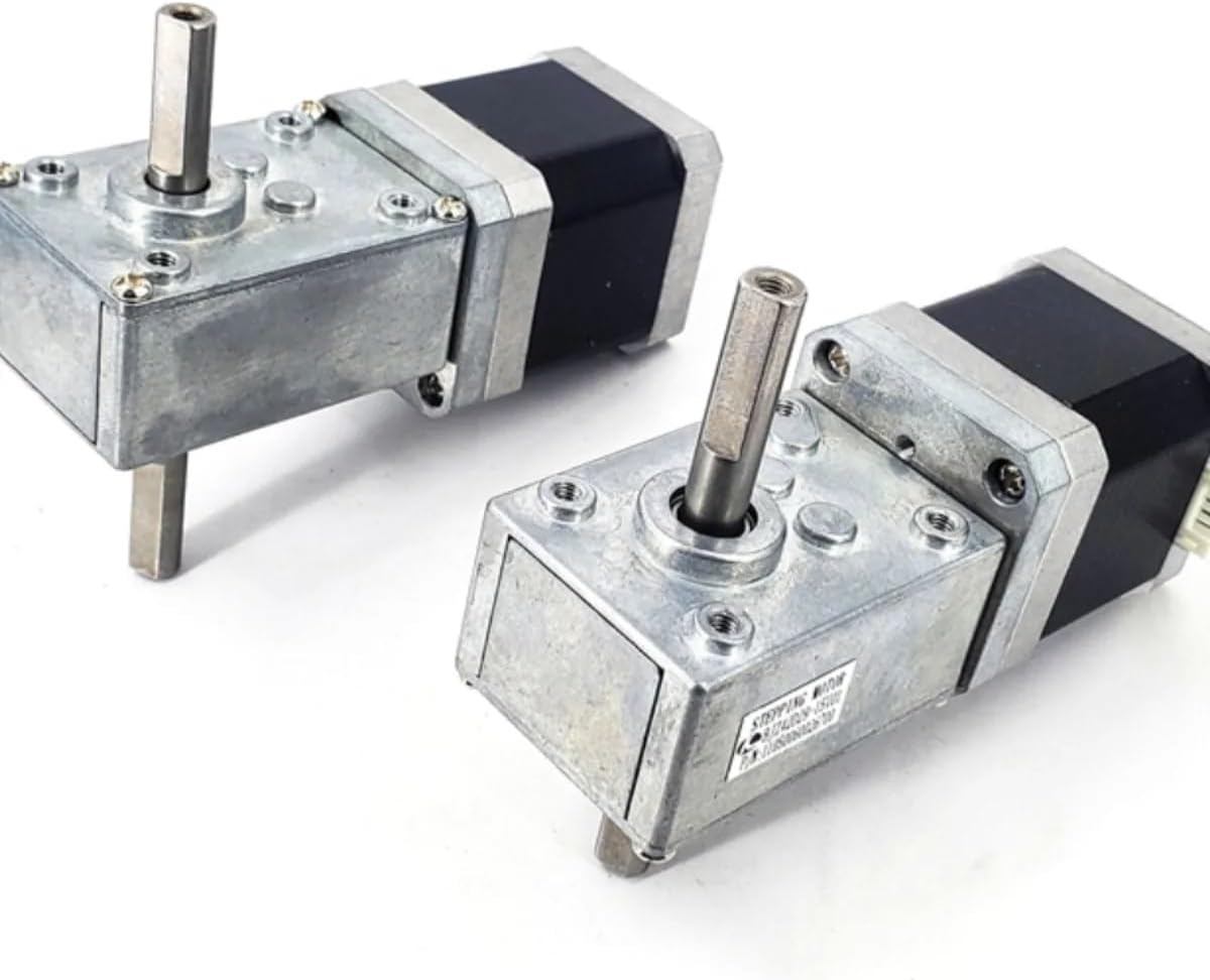 42 Stepper Motor with Dual Output Shaft Worm Gear Reducer, High Two-Phase Four-Wire Stepper Reduction