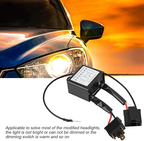 Miniatura 3 de Aramox Convertidor negativo, 2pcs aleación LED convertidor negativo interruptor negativo adaptador de arnés invertido polaridad para H4