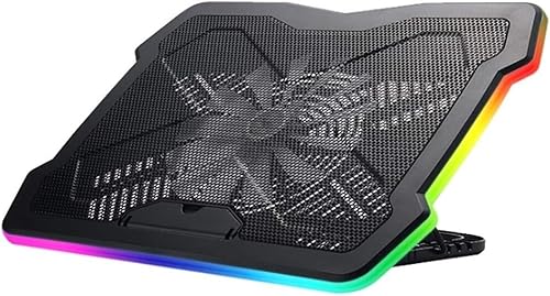 Almohadilla de enfriamiento para laptop alimentada por USB, almohadilla de enfriamiento para laptop de 15.6 a 17 pulgadas, enfriador de laptop con