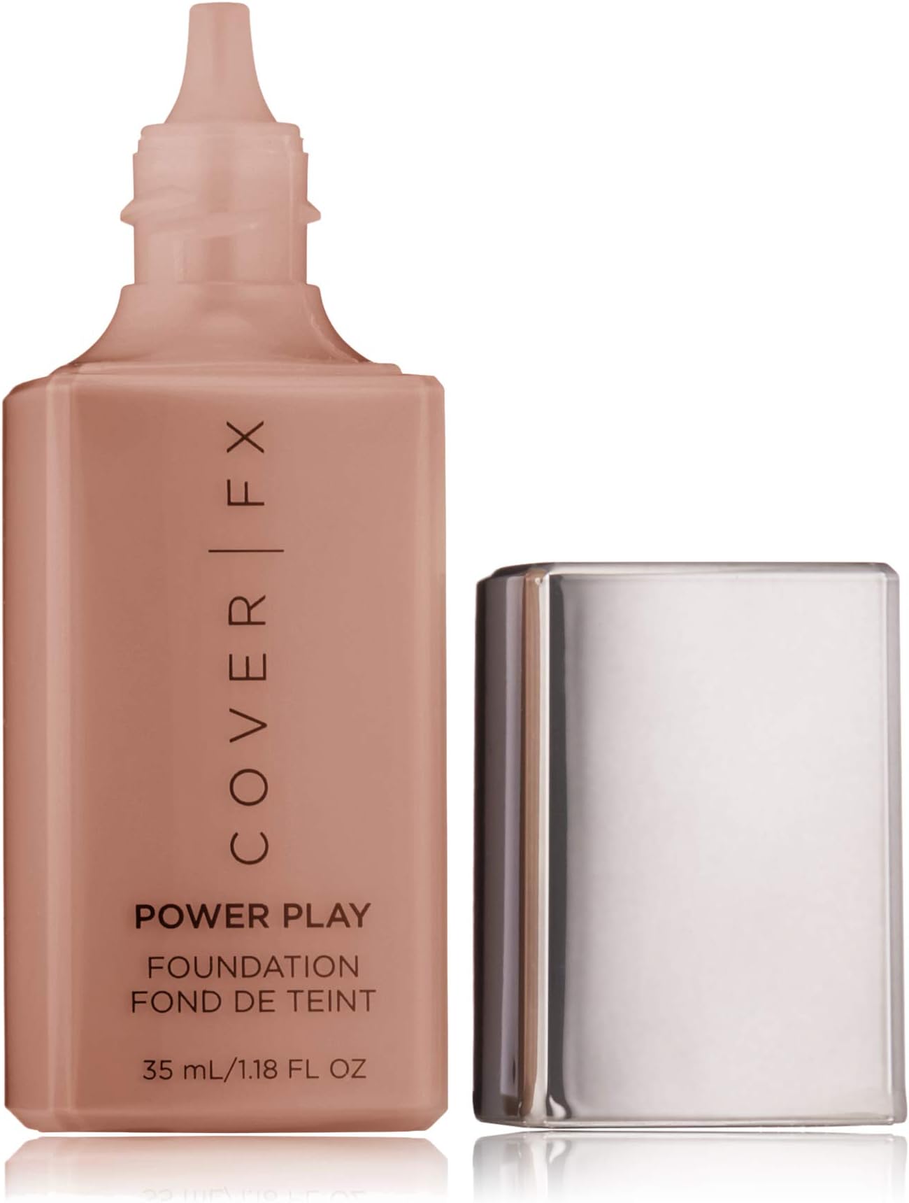 Cover FX Power Play Foundation: Full Coverage, Waterproof, Sweat-proof and Transfer-Proof Liquid Foundation For All Skin Types P110, 1.18 fl. oz.