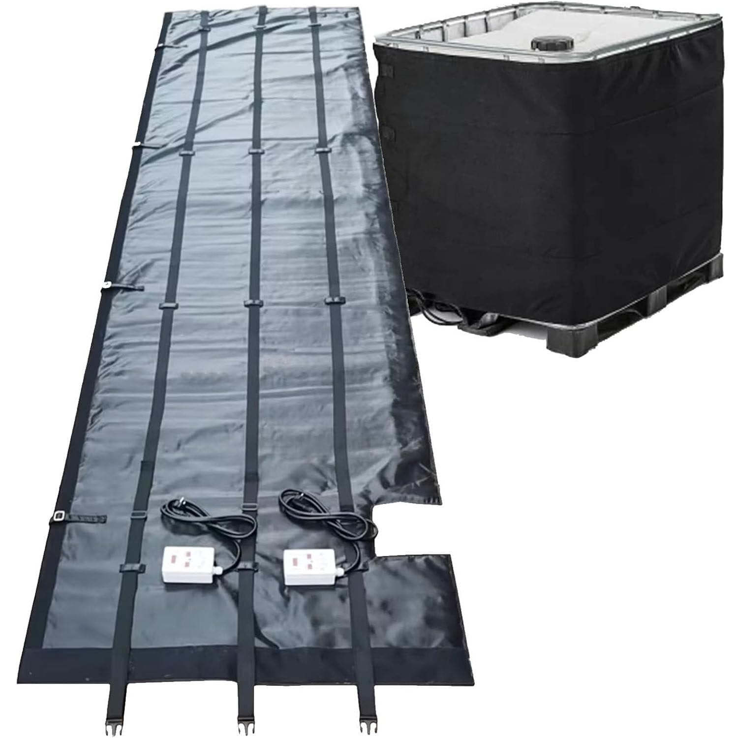 MRVAKDYDI Oil Barrel Heating Blanket, Drum Heater 4000W Heating Blanket for 55-275 Gallon IBC Plastic Tanks 220V(275gallon(1000l))