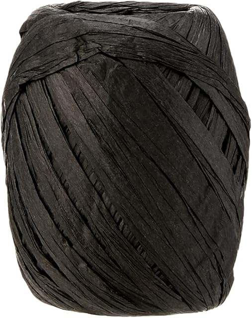 Eleganza Paper Raffia 8mm x 30m No.20 Black