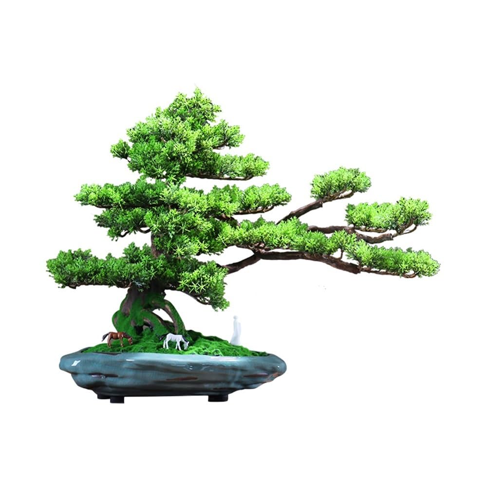 HCZKIUJY Bonsai Simulation Bonsai Tree Living Room Wigwam Landscaping Entryway Cabinet Decoration Ornaments Plant
