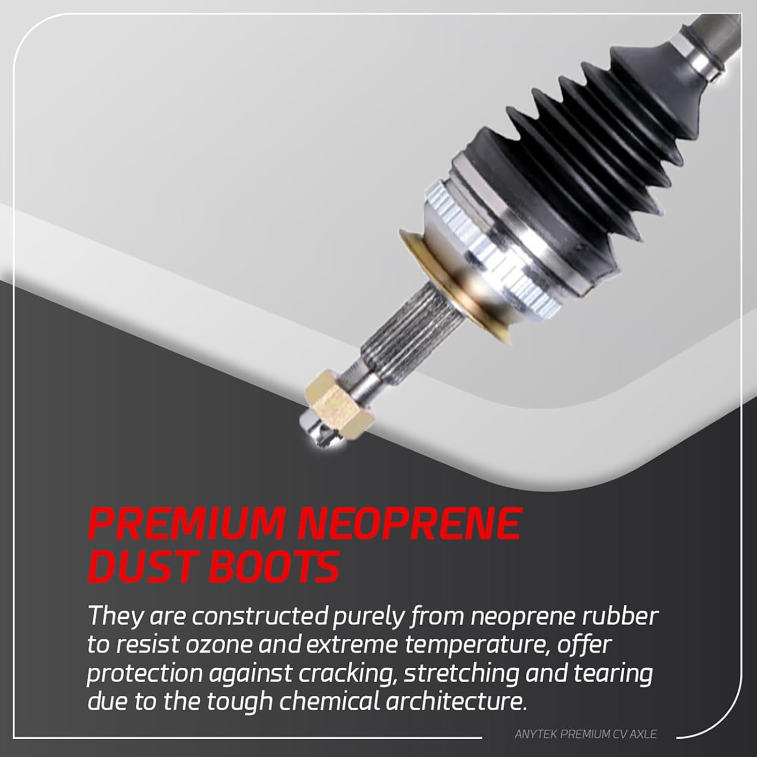 Anytek CV Axle Shaft Front Left Compatible with Chrysler Grand Voyager Town Country Dodge Grand Caravan Plymouth Voyager 1996-2008 Replace#4641855AA 4641855AC Front Driver Side CV Axle Shaft Assembly