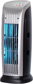 Sichler Haushaltsgeräte Purificadores de aire - Ionizador de aire: Purificador de aire con ionizador, Luz ultravioleta, Filtro de polvo y soplador, 10 vatios (Iones ambientador)