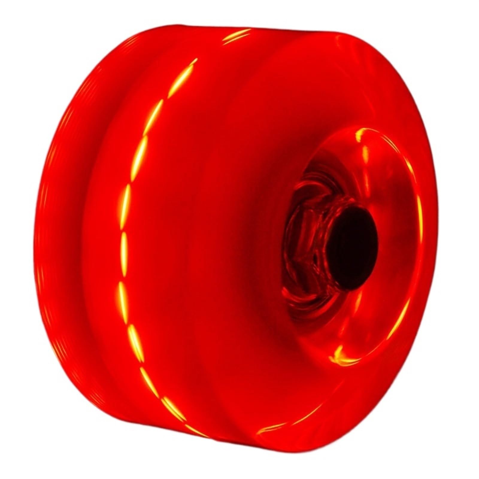 Ruedas Luminosas 4 Ruedas Luminosas for Patines con rodamientos, Accesorios for Patines Ruedas Luminosas para Scooter(Red)