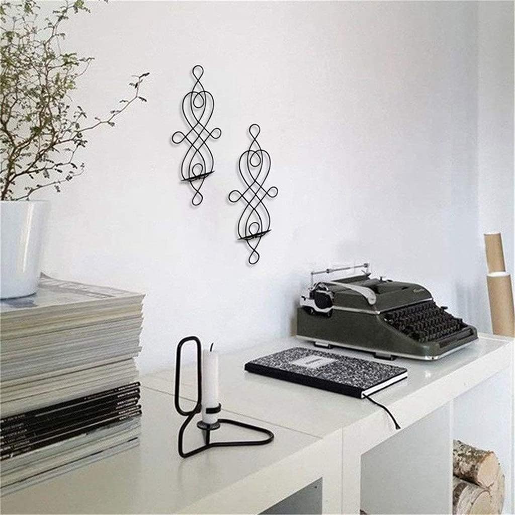 2 Pcs/Set Wall Candle Sconces Pillar Candle Holder Hanging Wall Candleholders Wedding/Party/Dinning Room Candlelight