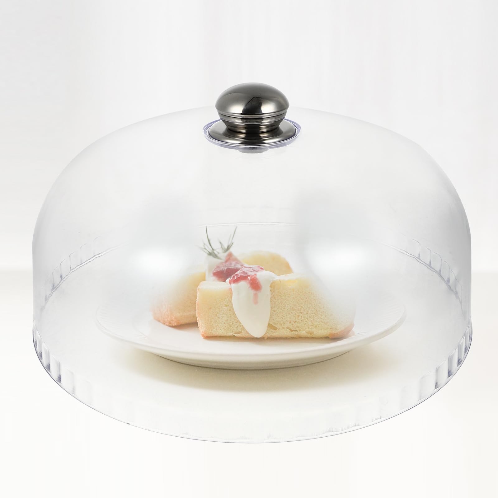 Healvian Cake Stand Cover Dome,Round Cake Dome Cover,Display Cake Cover,Plastic Cake Dome Lid for Cake, Cupcake,Dessert,Wedding Decoration Display, Food Protective Cover for Baking Food Display