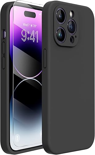 Miniatura 73 de Miracase - Funda diseñada para iPhone 11 con protector de pantalla, funda de goma de silicona líquida, protección total contra caídas y a prueba