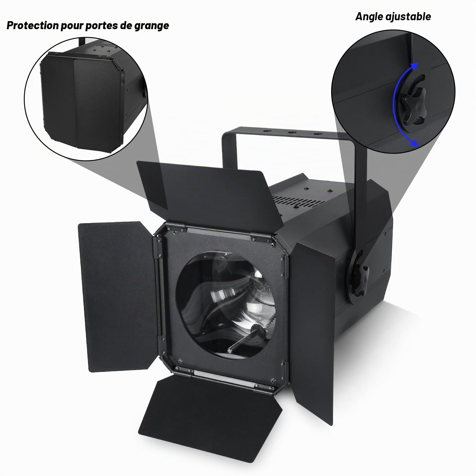 2PCS 200W Par COB Projecteur de fête dmx512 Éclairage de Scène Blanc froid/Chaud Effets d'éclairage Projecteurs pour Fête Mariage Église Disco