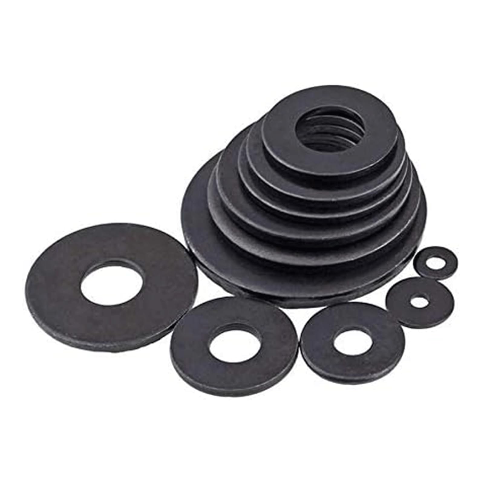 100 Rondelle Piatte 1/2 Pollice SAE – Grado 8, Zincatura Gialla, Acciaio – WARREN FASTENINGS - Foto 1