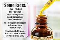 Vista 3 de Hawaii Pharm Alkanet Extracto líquido sin alcohol, Alkanet (Alkanna Tinctoria) Suplemento herbario natural de glicerita de raíz seca, 2 onzas