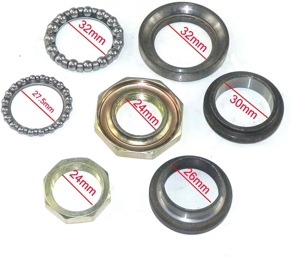 Steering Head Stem Bearings for Baron Retro Scooter Lance Vintage 150cc ZN150T-E