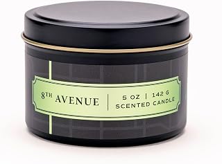 Scent Library 8th Avenue Scented Candle | Great Gift for Home Town Fans | Designed by Erin Napier | Made in The USA by Laurel Mercantile | Long-Lasting 24+ Hour Burn Time (5 oz)