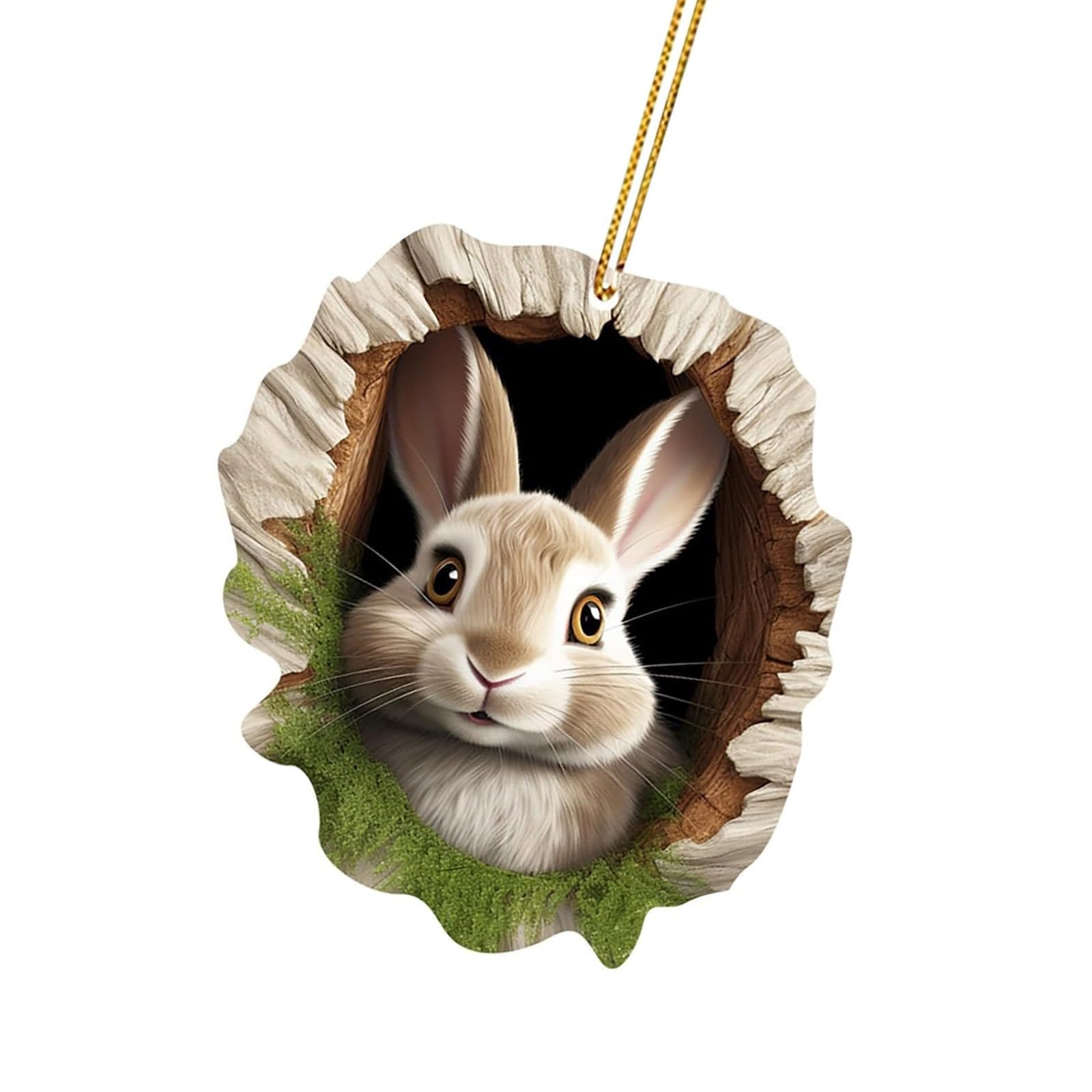 Easters Themed Rabbits Hanging Decors Enhances Holiday Atmospheres Delicate Rabbits Display Ornament Acrylic Texture Colorful Easters Hanging
