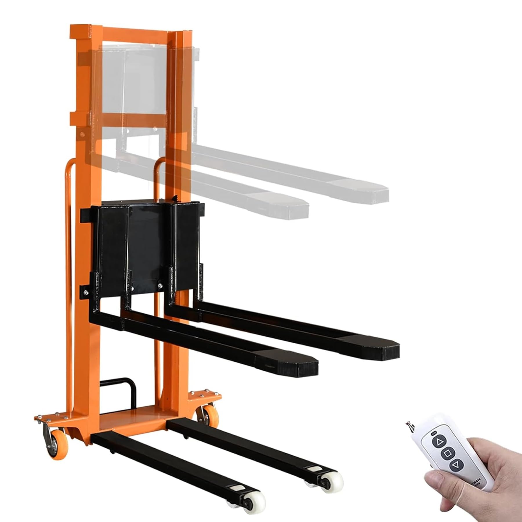 Elevatore materiale portatile idraulico dell'impilatore del pallet elettrico da 500 chilogrammi per la logistica di magazzino & il sollevamento pesante ideale per soluzioni efficienti di stoccaggio