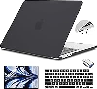 Vista 10 de Teryeefi Funda compatible con M3 MacBook Air de 15 pulgadas 2023 2024 versión A3114/A2941, carcasa rígida de plástico con cubierta de teclado