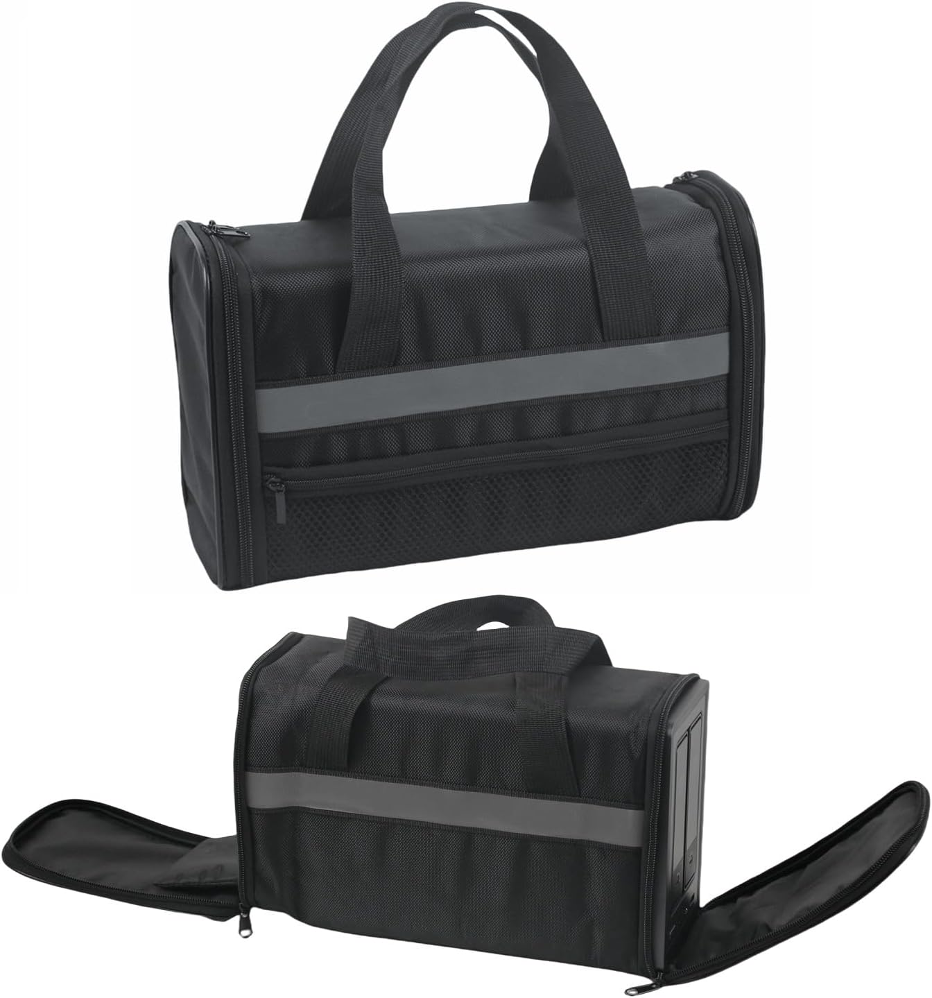 AF-WAN Carry Bag Dust Cover For UGREEN NASync DXP2800 2-Bay Desktop NAS,1680D Heavy-Duty Oxford Fabric, Side Access, Ventilated Design with Storage Pockets for Hard Drive Tools & Cables