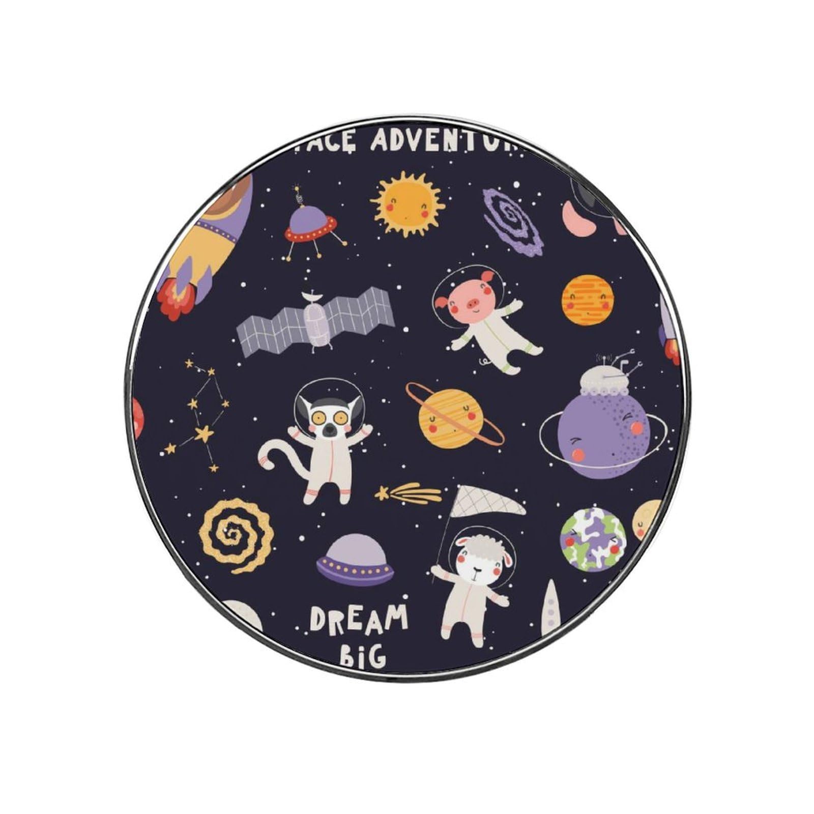 Space Planet Alloy Fridge Magnet For Office Cabinet Refrigerator Whiteboard Photo