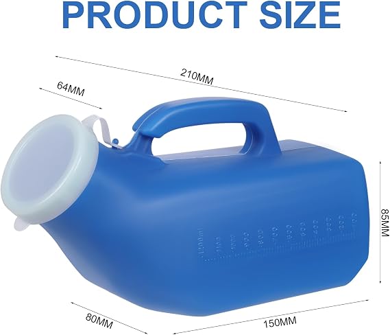Urine Bottle Spill Proof Urinal Bottles for Men Pee Bottle for Mens Hospitals Car Travel Emergency