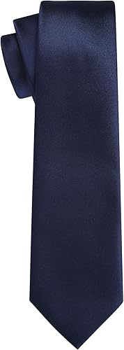 Vista 128 de KissTies Juego de corbatas de satén para hombre + pañuelo de bolsillo Rojo