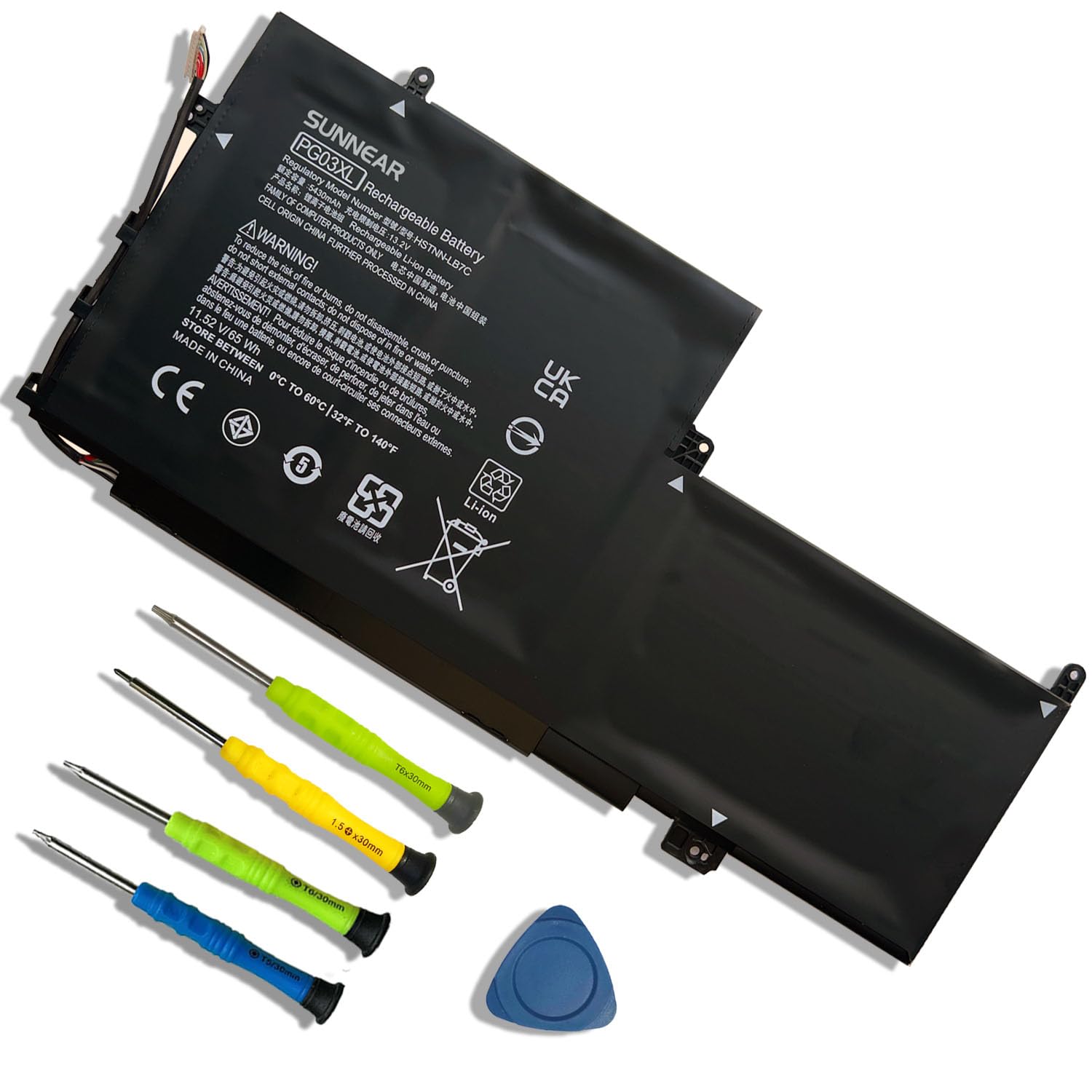 Amazon.com: SUNNEAR PG03XL 831758-005 Laptop Battery Replacement 