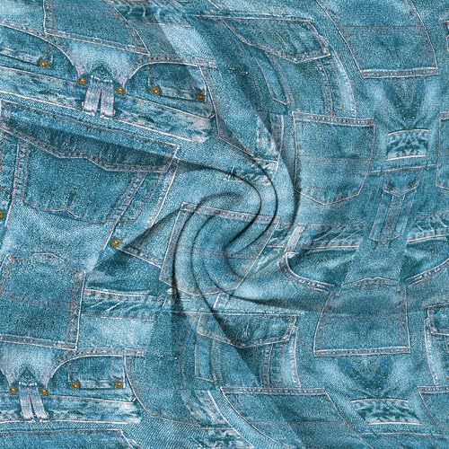 Image of SUZONANA Plus Size Denim Print Maxi Dresses for Curvy Women Casual Blue Jean Dress Summer Short Sleeve Tshirt Western Cowgirl Outfits 3XL