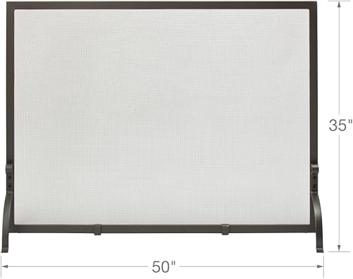 Miniatura 9 de Uniflame, panel individual, pantalla con acabado de hierro, viejo mundo, Hierro, gris, M, 120.00 volts