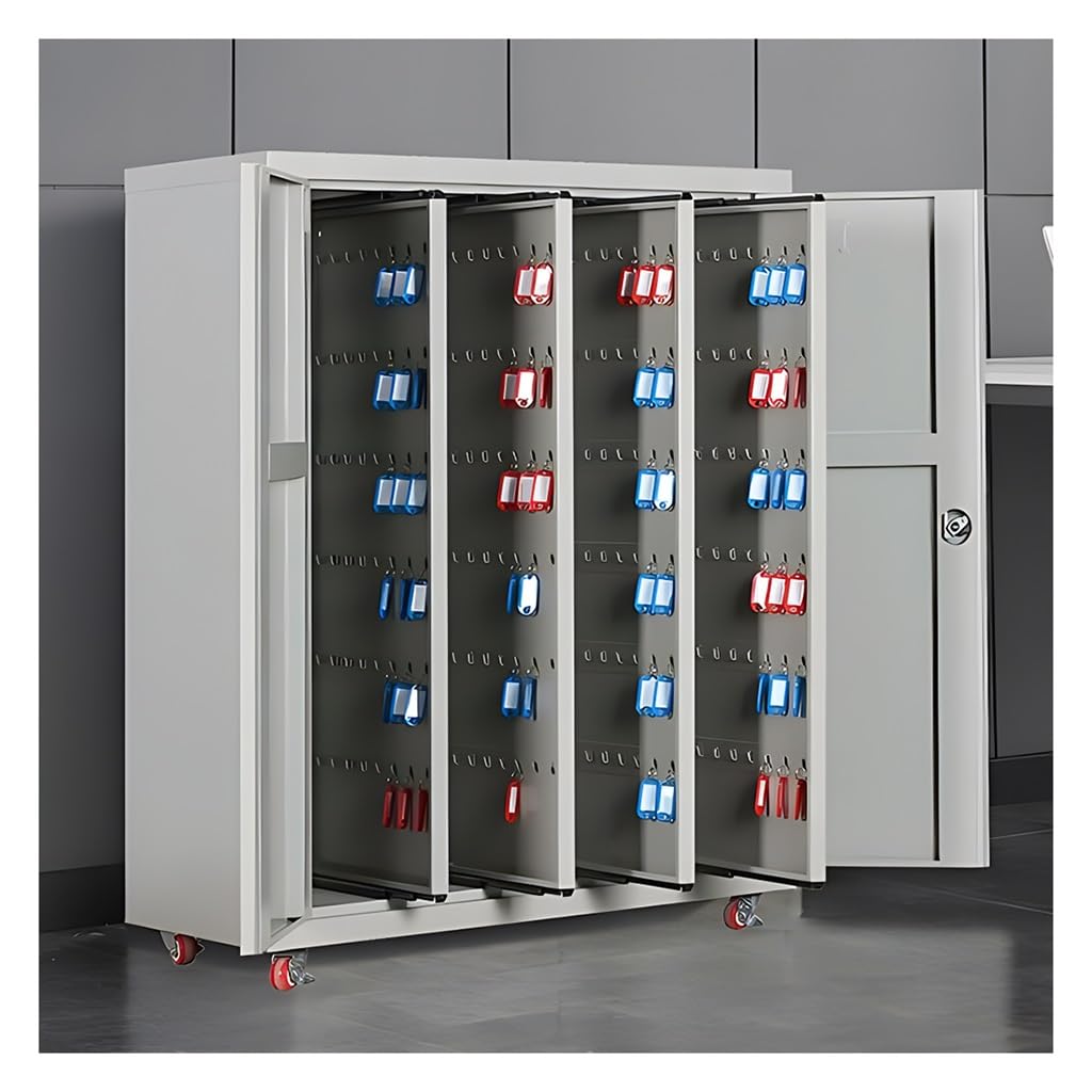 Armoire à clés de grande capacité pour 600 clés, coffre-fort mural de sécurité avec serrure, boîte de gestion des clés pour gestion immobilière et véhicules, crochets et étiquettes inclus