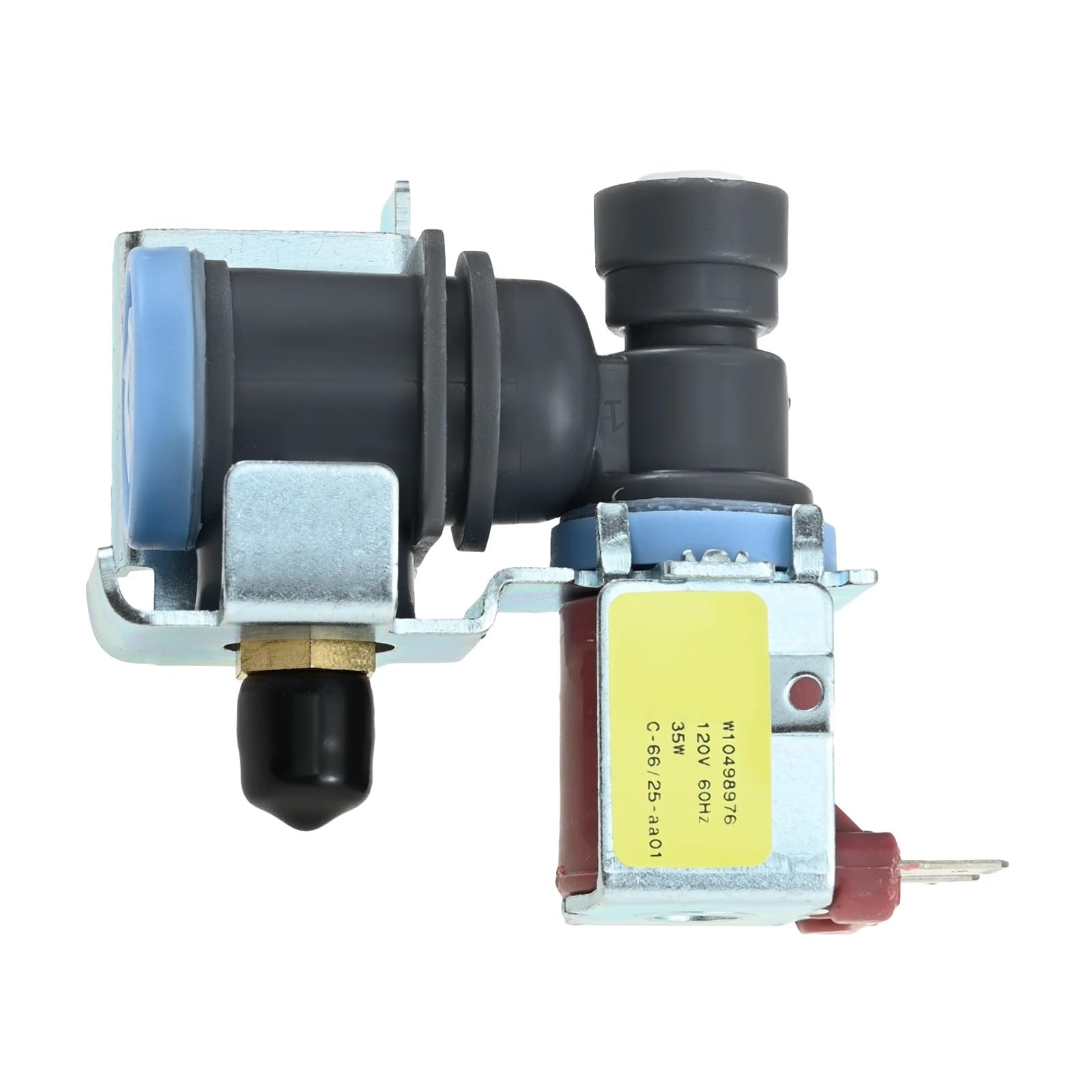 Refrigerator Water Inlet Valve Refrigerator Ice Maker Water Inlet Solenoid Valve Fit for Fridge W10498976 W10420082 K-78200 W10498974