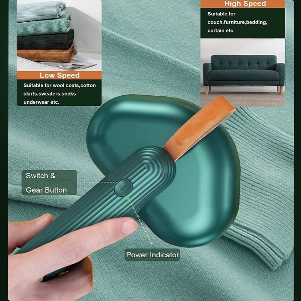 ALSAM Afeitadora eléctrica for Quitar Pelusas de suéter, afeitadora de Tela Recargable, afeitadora for Quitar Pelusas de Doble Cabezal con 2 Cuchillas reemplazables for Ropa