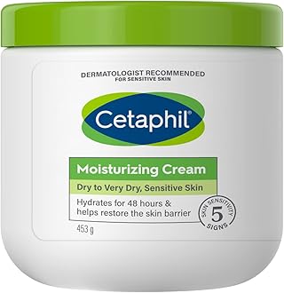 Moisturizing Cream, Face & Body Moisturizer for Men & Women, Dry to Very Dry and Sensitive Skin, Unscented, 453g