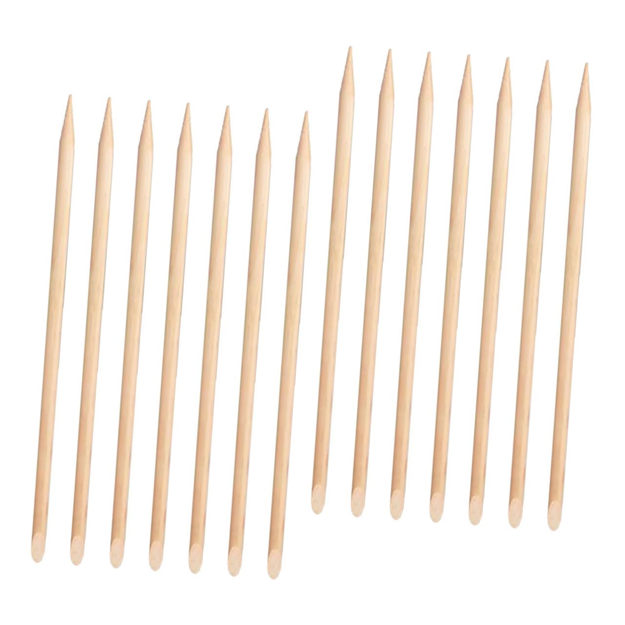SOESFOUFU Cuticle Wood Stick Nail Pusher Remover 100pcs Manicure Supplies Nail Art Tools for Home Salons