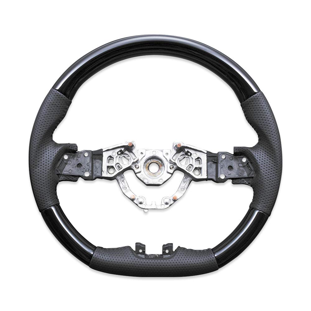 C27系 セレナ 純正交換 コンビ ステアリング [カーボン調/黒革] エアバッグ対応 ハンドル パンチングレザー e-POWER NISMO
