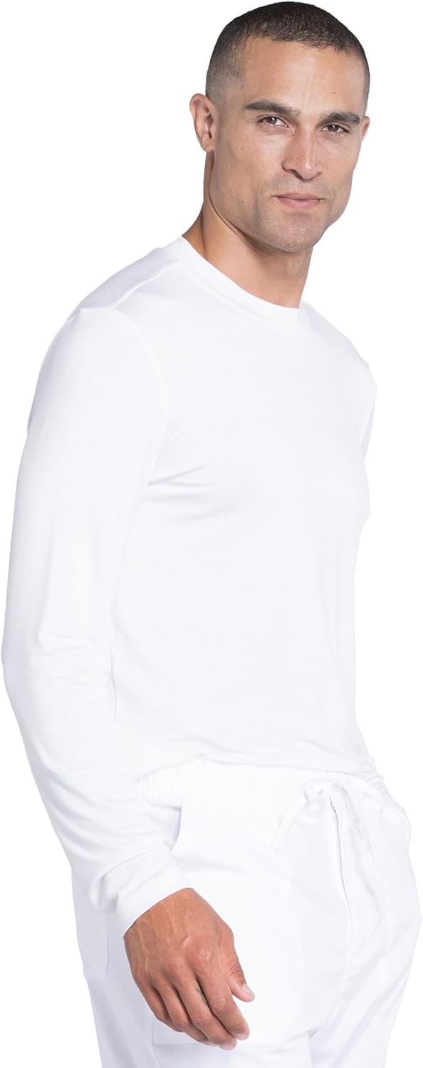 Cherokee Scrubs Men’s Long Sleeve Underscrub Knit Tee,Crew Neck, Stretch Durable Layering Shirt for Medical Uniforms - WW700 - Image 6
