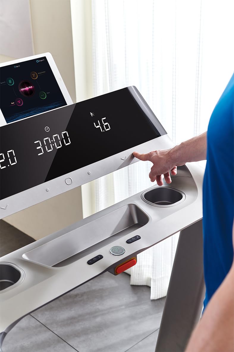 Horizon Fitness Laufband Paragon X mit leistungsstarkem 3,25 PS Motor und AirTrain Technologie welche unterschiedliche Lauf-Untergründe simuliert